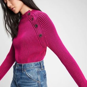 GAP Button Up Mockneck sweater
